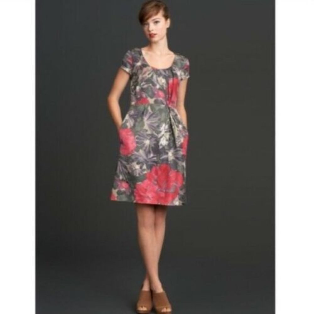 Banana Republic MadMen Red Begonia Sheath Dress 2